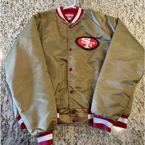 Vintage San Francisco 49ers gold jacket